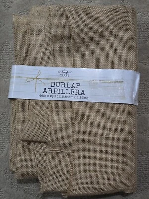 Burlap Arpillera, Natural - 46 in x 2 yds ~ Love Laugh Craft - Image 1 of 3