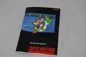 Super Nintendo SNES Super Mario World Original Anleitung Booklet Manual NUR - Bild 1 von 3
