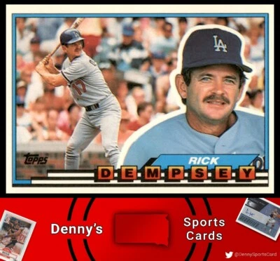 1989 Topps Big #108 Rick Dempsey Los Angeles Dodgers Baseball Card - Image 1 of 2