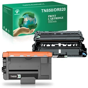 Cartuccia toner TN850 TN-850 DR820 per Brother TN820 HL-L6200DW MFC-L5800DW lotto - Foto 1 di 16