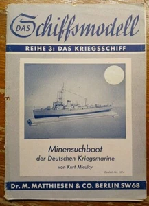 Das Schiffmodell Nr1014 Reihe 3 Das Kriegsschiffe Minensuchboot 1:200 Gebraucht - Bild 1 von 3