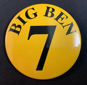 Pittsburgh Steelers NFL Big Ben Roethlisberger #7 Pinback Button - Picture 1 of 2