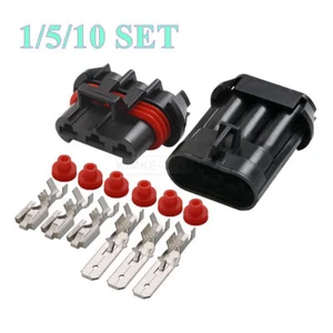 Kit de enchufe conector hembra macho automotriz Delphi Metri-Pack 630 de 3 pines/vía - Imagen 1 de 4