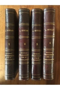 Etudes philosophiques sur le christianisme (complet en 4 volumes) Auguste Nicola - Picture 1 of 1
