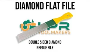 Diamond Needle File [210mm x 100mm]  300 grit  COATED HANDLE - Picture 1 of 2