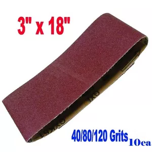 30x Mix 3" x 18" Schleifbänder Aluminiumoxid 40/80/120 Körnung Schleifer Schleifmittel - Bild 1 von 1