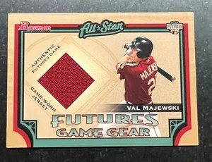 2005 Bowman Futures Game Gear Jersey Relic Val Majewski - Picture 1 of 2