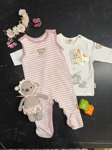 Süßer Strampler & Langarmshirt von Steiff, Größe 62 - Bild 1 von 4