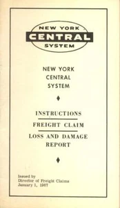 1967 NYC New York Central Railroad - Freight Claim & Loss/Damage Report - Picture 1 of 1