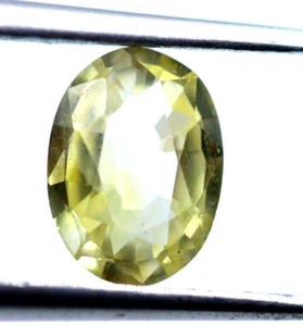 Lustrous Natural Yellow Sapphire 0.77 Ct Oval Cut Loose Unheated Ceylon Gemstone - Picture 1 of 8