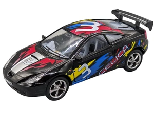 2004 Black TOYOTA CELICA Sports Car SCALE 1/34 ROLL BACK ACTION No Box! Loose! - Picture 1 of 12