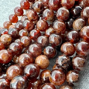 Echte Orange Granat edelstein 6 8mm Perlen 38cm Strang Spessartin Hessonit - Bild 1 von 8