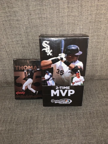 Frank Thomas 2014 Chicago White Sox MVP Hall Of Fame Bobblehead and HOF Plaque Cover