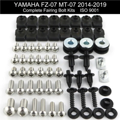 Fit For Yamaha MT 07 FZ 07 2014-2024 Motorcycle Complete Fairing Bolts Screw Kit - Image 1 of 4
