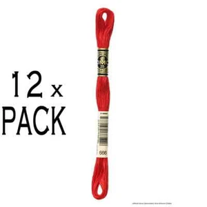 12x DMC Stickgarn Mouline Special 117MC -666, 6-fädig, 8m, VPE - Bild 1 von 1