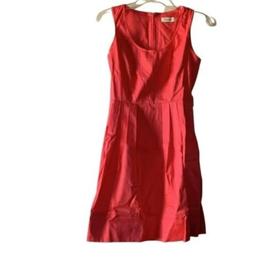 Calvin Klein Dress 4p Women Sleeveless Coral Pink Fit & Flare Size 4p Petite - Image 1 of 4