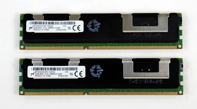Micron 64GB (2x32GB) PC3L-10600R MT72KSZS4G72PZ-1G4E2 DDR3L ECC Server Memory - Image 1 of 3