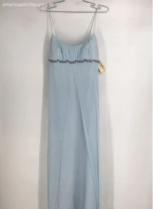 NWT Alfred Angelo Women's Light Blue Maxi Dress - Size 5/6 - Picture 1 of 7