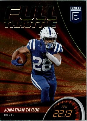 2022 Elite Full Throttle Green #1 Jonathan Taylor - FB - Image 1 of 2