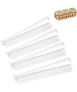 4 Pack Clear Acrylic Mahjong Racks with Pushers Combo, All-in-One Tile Pushers - Picture 1 of 8
