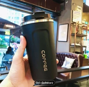 Thermobecher Edelstahl 510 ml Kaffeebecher to go Auslaufsicher Kaffeetasse Blau - Bild 1 von 8