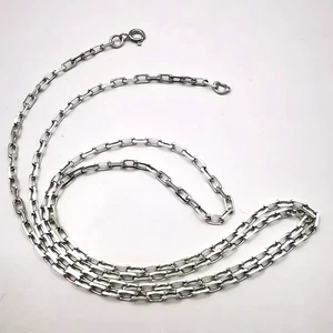 Vintage schönes Kettenglied 925 Sterling Silber Unisex Handarbeit signiert Schmuck - Bild 1 von 8