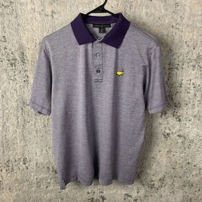 Polo de golf Masters Clubhouse Collection pequeño púrpura manga corta Italia para hombre Foto 1 de 4