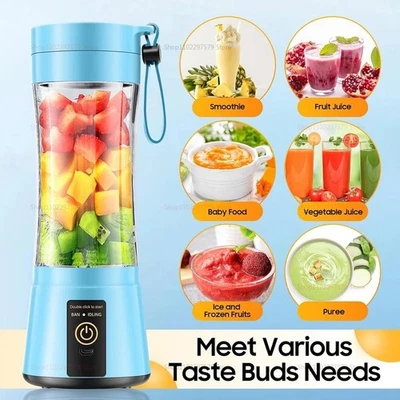 380ml household juice mixer mini electric juicer USB rechargeable smoothie smoot - Image 1 of 4
