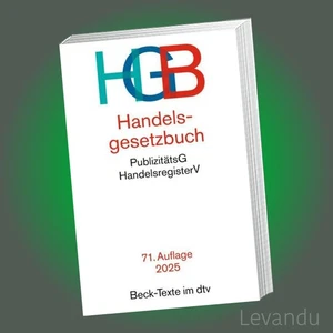 HANDELSGESETZBUCH (HGB) | Beck-Texte im dtv 5002 - 71. Auflage 2025 - Bild 1 von 1