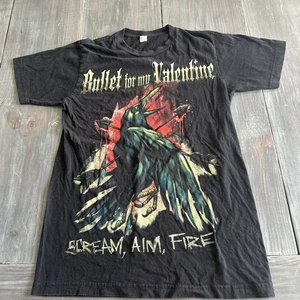 Bullet For My Valentine Shirt Black M Scream Aim Fire 2008 Concert Tour Tultex - Picture 1 of 9