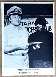 1965 FLEER MC HALES NAVY CARD 33 AFTER YOU GIVE THIS TO BINGHAMTON...RUN. - Picture 1 of 3