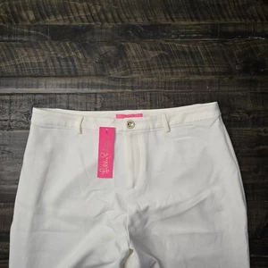 Lilly Pulitzer Mallorie HR Stretch Hose 34" Coconut 14 - Bild 1 von 10