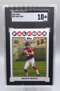 2008 Topps #331 Matt Ryan RC SGC 10 gemme ottime condizioni Atlanta Falcons Rookie - Foto 1 di 2