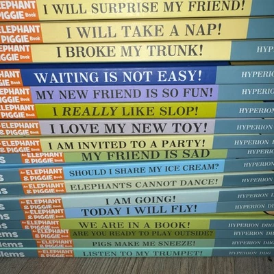 Elephant & Piggie Kids Book Lot By Mo Willems First Edition Hardcover New K-2 - Image 1 of 4