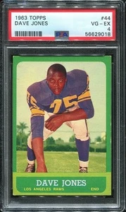 1963 Topps #44 Dave Deacon Jones RC PSA 4 Los Angeles Rams HOF - Picture 1 of 1