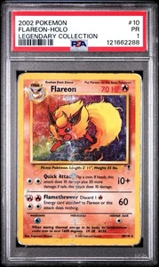 PSA 1 Flareon Holo Legendary Collection 10/110 2002 Pokemon WoTC PR - Bild 1 von 2