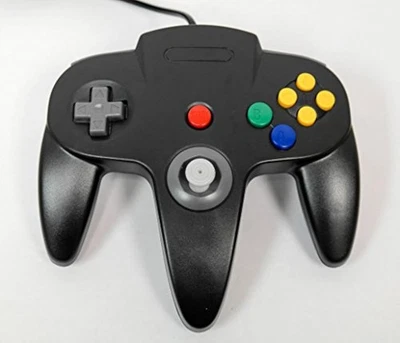 Mars Devices Nintendo N64 USB Controller Black Gamepad Brand New 5Z - Image 1 of 3