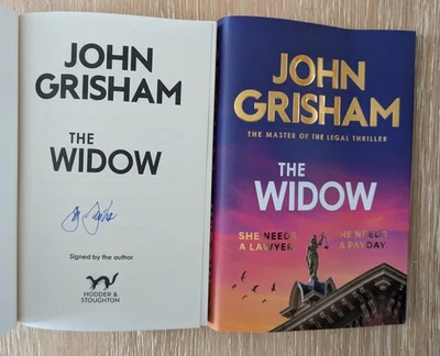 JOHN GRISHAM SIGNED THE WIDOW 1/1 UK HBDJ 2025 BRAND NEW UNREAD COPY  - Image 1 of 3
