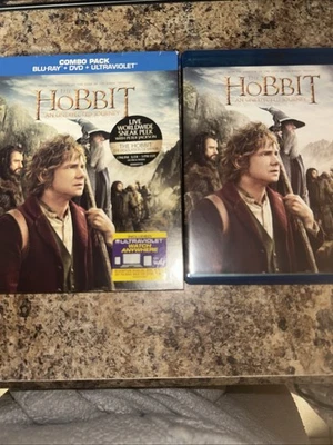 The Hobbit: An Unexpected Journey (Blu-ray/DVD 3-Disc Set, 2013) With Slipcover - Image 1 of 2