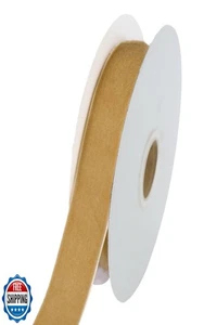 Abbaoww 10 Yards Khaki Samtband 5/8 Zoll breit einseitiges Samtband  - Bild 1 von 5