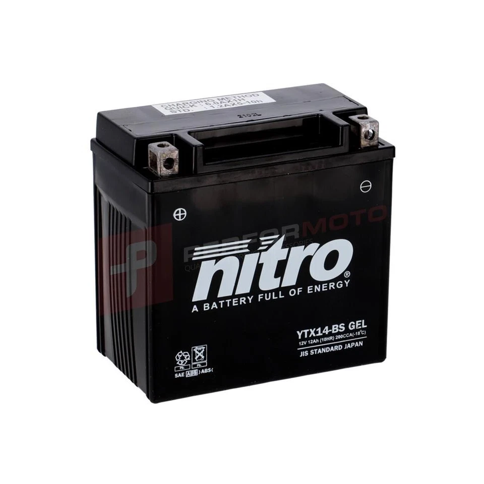 Nitro NTX14 AGM Gel Battery to fit HUSQVARNA R 900 Nuda ABS (12-13) - Image 1 of 1