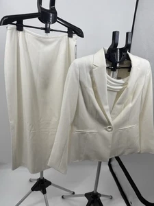 3 Piece Kasper Suit size 10 Formal Wedding Church Skirt Set Long Skirt NWT - Picture 1 of 7