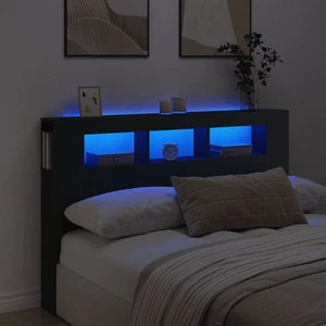 Cabecero con LED Cabecera Cabezal de Cama Dormitorio Madera de Ingeniería vidaXL - Imagen 1 de 96