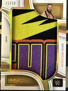 2023 Panini Immaculate Jumbo Materials Shirt Bron Breakker 22/50 - Picture 1 of 2