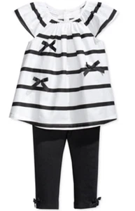 First Impressions Baby Girls  2Piece Bow Top & Leggings Set Size 3 to 6 M - Picture 1 of 1