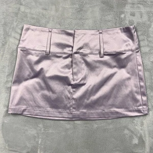 Forever 21 Lavendel Satin Minirock Damen M glänzend Flieder High Waist Party " - Bild 1 von 6