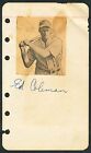 1930S Ed Coleman Baseball Autograph Died 1964