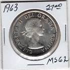 1963 Canada un dollar en argent - UNC