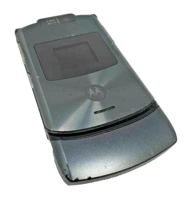 Motorola RAZR V3xx ATT Flip Style EMAIL WIFI GPRS Gray ANTIQUE 3G MOTORAZR GSM - Image 1 of 4