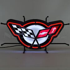 Corvette C5 Car Dealer Auto Garage Racing Neon Sign With Backing 24" by 13"
